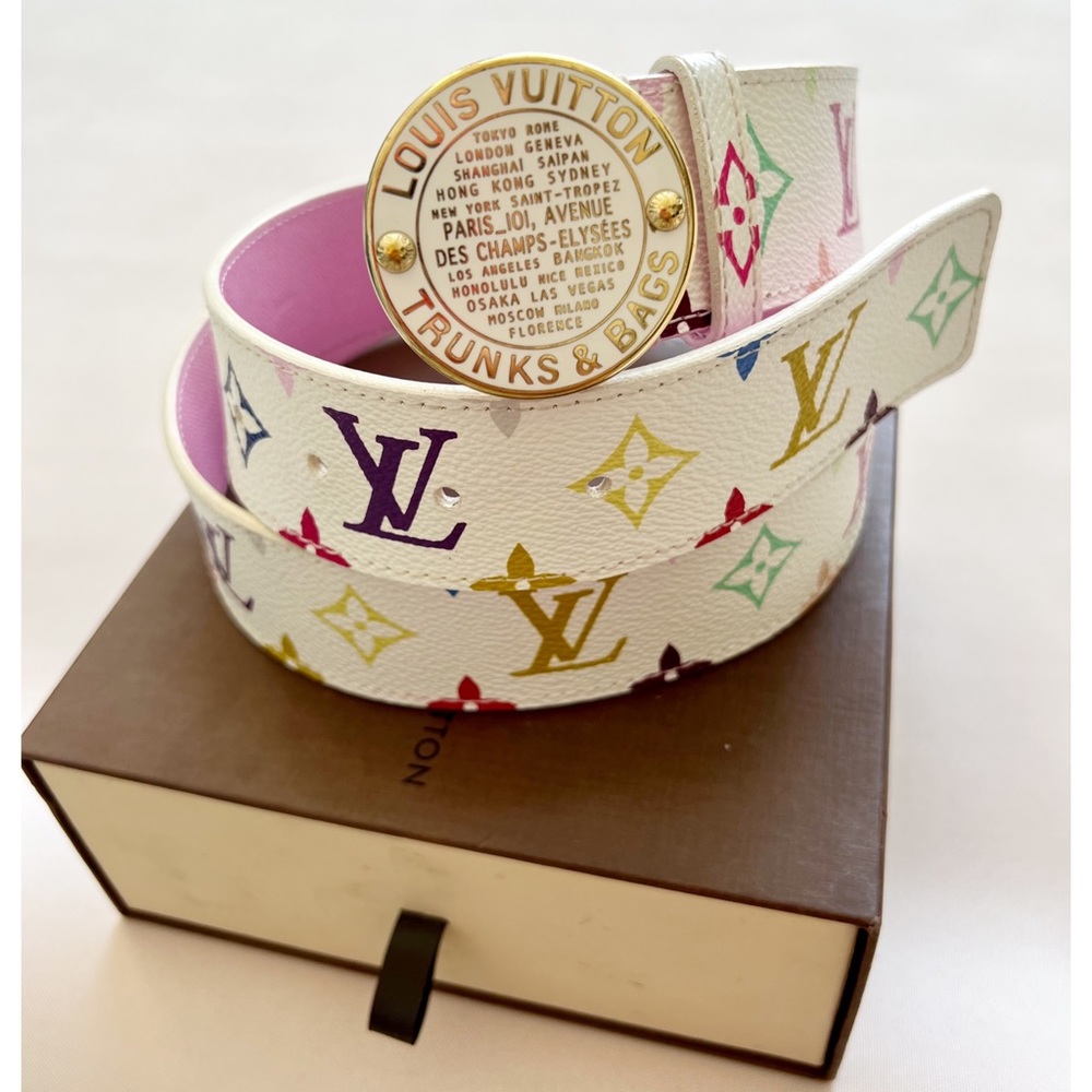 Louis Vuitton Multi Monogram Canvas Women’s Belt, Size 90 cm